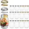 Storage Bottles & Jars Mason In Bulk Salt And Pepper With Lid Customized Glass Mini Wholesale Regular Mouth Canning