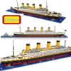 1860pcs Mini Bricks Model Titanic Cruise Ship Model Boat Diy Diamond Building Blocks Bricks Kit Kids Kids Toys Sale Pris 220527