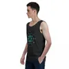 Erkek Tank Tops Cardano Sticker ve Mıknatıs Üst Gömlek Zincirlenk Yelek Erkekler Set mizah grafik komik kolsuz giysi