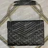 Loulou Bags Designer Convelope Bag Высококачественная цепная сумка для плеча модные кожаные роскошные леди Paris Classic Pochette
