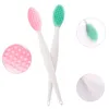 Brosses de maquillage 50pcs Exfoliant lèvre Brosse de brosse Nézer Double côté outil de gommage en silicone doux