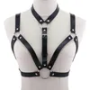 Cinture decopunk in pelle cablaggio torace donne bdsm lingerie bondage bondage erotica sexy bra reggisella in gabbia whit wide cinguetti 2923349