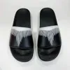 Bonne qualité hommes femmes marque de luxe diapositives chaussures pantoufles sandales d'été plage diapositive plat concepteur classique impression motif fleur tongs baskets