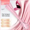 Para sexy doustna wibrator Vibrator sexy zabawka dla kobiet do użycia na mężczyźnie usta Język wibrujący erotyczny masażer stymulator sutek