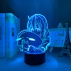 Veilleuses Anime lumière LED cette fois-là, je me suis réincarné comme un Slime Shuna pour la décoration de chambre d'enfants Isekai lampe 3d Manga TenSura