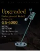 GS-6000 Underground Metal Detector Treasure Gold Silver Copper Hunter Digger Kit Headphone Max 8.5m مع شاشة LED