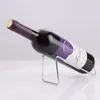 Rostfritt stål vin rack rött flaskhållare glas bar stativ fäste display hem dekoration 220509