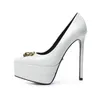 Новая модельерная обувь женские супер высокие каблуки Стилетто заостренные пальцы изящный и удобный кожаный материал каблук высоту 15 см. Размер 35-42