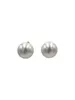 Extreto positivo de pérolas naturais redondas Brincos de pérolas insera a mesma moda de prata de prata de 925 Sterling Moda ALL MATCHRYSTUD DALE22