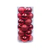 Décoration de fête 6 cm 24 pièces boule de sapin de noël suspendus maison ornement décor décorations 24 ensemble