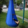 기타 어린이 가구 홈 정원 매달려 의자 140x70cm 가벼운 휴대용 낙하산 실내 안뜰 게으른 풍선 쿠션 스윙 베드 박사