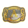 Cinture Western Belt Buckle Iniziali Dalla A Alla Z Rodeo Small Gold Uomo E Donna