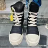 Stivaletti da uomo con punta in tessuto plissettato Sneakers alte da uomo in vera pelle alla moda Scarpe basse