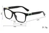 diseñador Lente blanca brillante Alta calidad mujeres hombres gafas de sol moda al aire libre marco de pc de lujo UV 400 Gafas de luz transparente anteojos con caja.