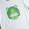 estate nuova manica corta di alta qualità T-shirt da uomo firmata da uomo tigre girocollo di lusso a mezza manica camicie di base