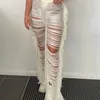 Weird Puss Ripped Side Gland Pantalon Droit Femmes Sexy Gradient Trend Loose Party Hipster Skinny Street Taille Haute Pantalon 220704