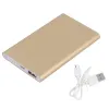 Slim Charger Power Bank 8000mAh الهاتف مع إدخال كابل USB ولإمدادات بطارية الهاتف الذكي Mini Lithium Power