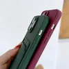 Zachte Siliconen Telefoon Gevallen Voor iPhone 11 12 13 14 15 Pro Max XR X XS 6 6S 7 8 Plus SE Cover Snoep Kleur Kaartsleuf Portemonnee TPU Schokbestendige Cover