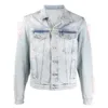 Off Denim Jacket Offs White Designer Men Jacket Vintage Washed Canvas Jacket Lapel Cardigan Offwhite Jacket Slim Painted Patch Bomber Ja 8553