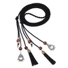 Riemen vintage voor mannen dames mode folk-custom kwikte gevlochten hanger taille riem horizontale zak riemeltjes smal22