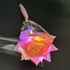 Decorative Flowers & Wreaths 1PCS Colorful Luminous Rose Artificial Light Flower Unique Gifts Home Living Room Decoration Fake