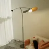 Lampy podłogowe nordyckie minimalistyczne kreatywne regulowane lampa LED Lampa salon wystrój domu stojący sypialnia sofa narożna