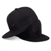 3d horn broderi baseball cap mode bomull hip-hop snapback mens sport vänder hattar avslappnad hatt