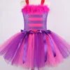 Cheshiree Cat Tutu sukienka dla dziewczynek kostiumy na Halloween dla dzieci sukienki w zwierzątka z pałąkiem na głowę księżniczka dziewczyna stroje na przyjęcie urodzinowe 220423