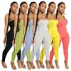 Womens tasarımcı giyim için atlama atlar bahar ve yaz kapalı omuz onesies süt ipek sutyen bölünmüş pantolon bodysuits seksi slim fit tulum