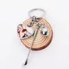 Tom Sublimation KeyChain Blanks Golf Custom Heart Shaped Diy Keychain with Photo rostfritt stål Keyring för dekoration