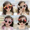 Gafas de sol UV400 de dibujos animados para niñas, colores para niños, protección solar para exteriores, gafas deportivas para bebés, gafas para niños 220705