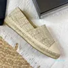 كلاسيكيات الأزياء الحياكة espadrilles عارضة أحذية المصممين مصممين الصياد القماشي مع صندوق الحجم 35-42