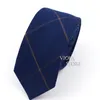 Classic Brown Navy Red Striped Solid Wool Necktie 6cm Slim Fashion Skinny Tie Men Tuxedo Suit Party Casual Accessory Cravat