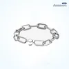 925 Sterling Silver Charms Round Clasp Chain Bangle past originele kralen Fit Pandora -armband