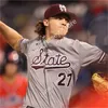 2022 NCAA Stitched Mississippi State Bulldogs baseball Jersey 23 Landon Sims 24 Slate Alford 26 Gray Bane Jackson Fristoe Tayler Montiel Andrew Walling Von Seibert