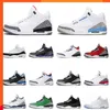 7-13 2020 Men Basketball Shoes 3S UNC Free Throw Line Parsity Royal Black Cement Court Purple 3 Mens Trainer Sports Sneakers