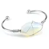 Vente en gros cristal de guérison opalite bracelet à breloques arbre de vie fil enroulé bracelet en pierres précieuses naturelles femmes hommes bijoux