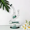 REANICE HOAKAH Bong Glase Percolator28cm 수제 봉지, 재활용 봉지 14.5 mm 일반적인 장비 봉