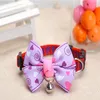 Pet Collar Christmas Series Hängande Bow Tie Puppy Dog Tillbehör Firm Bow Cat Bell Collars