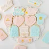 Embossed Baking Cookie Mould Mom to Baby DIY 3D Acrylic Cookie Cutter Frosting Love Cut Die Stamp Fondant Craft Maternity Gift LT0035