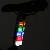 Luzes de bicicleta de bicicleta de silicone novas lâmpadas de bicicleta à prova d'água do traseiro traseiro do traseiro da luz LED LED LED Lâmpadas de aviso de aviso bateria