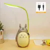 Cartoon Totoro LED Night Lights USB laddar kreativt djur sängen vikbar bordslampa för barn barn presentrum dekor h221142929