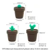 Conteneur en silicone en forme de cactus de 5 ml concentrés de fumage pot ustensiles de cuisine