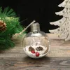 Christmas Decorations Transparent LED Luminous Night Light Bulb Ball Tree Decor Hanging Pendant Fairy Lights Home Year DecorChristmas