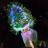 Светодиодные световые палочки игрушки светящиеся люминесцентные звезды зажжете вверх по бабочке принцесса фея волшебная палочка вечеринка поставляет рождения рождества рождество GI248M