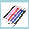 Siège pour animaux de compagnie Ceinture de sécurité Chien Réglable Voiture Véhicule 2,5 cm Largeur Longueur Ceinture de sécurité Chaîne Colliers Laisses Drop Delivery 2021 Fournitures Maison Jardin