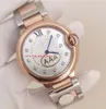 Super nieuwste versie unisex polshorloges 36 mm 31 mm zilvergrijze wijzerplaat saffierglas Japanse kwarts beweging twee tonen roségouden vrouw/heren horloges vrouwen horloges