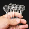 Klare Glaspfeife, Ölnagelbrenner, Jumbo-Rohre, Gläser, Ölbrenner, dick, transparent, tolle Räucherröhrchen WH0579
