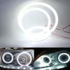 NOWOŚĆ 1PCS Cob LED Reflight Anioł Oczy Bulb Ring Lampa Ring Car Daytime Light Drl Fog Light DC 12V Stylizacja dekoracyjne