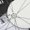 Pendant Necklaces 4 5 6 7Pcs/Set Unisex Multi-person Splicing Chain Necklace Friendship Chokers Friends Gift Jewelry